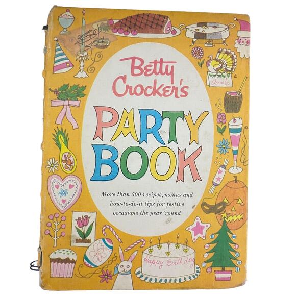 Betty Crocker's Party Book - A book with recipes and ideas for parties 1960 - Picture 1 of 6